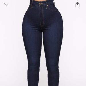Skinny jeans - Dark blue